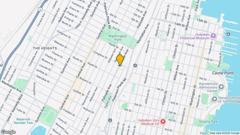 592 Palisade Ave Map and Location Details