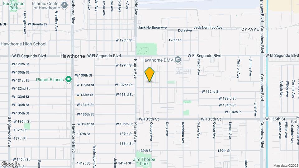 13121 Cordary Ave Mapa y Detalles de la Ubicación