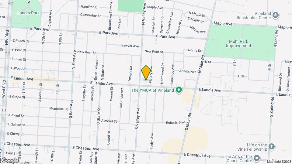 1108 E Landis Ave Mapa y Detalles de la Ubicación