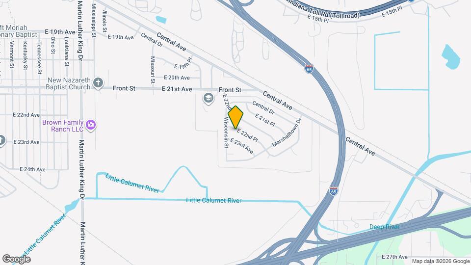 2517 E 22nd Pl Map and Location Details