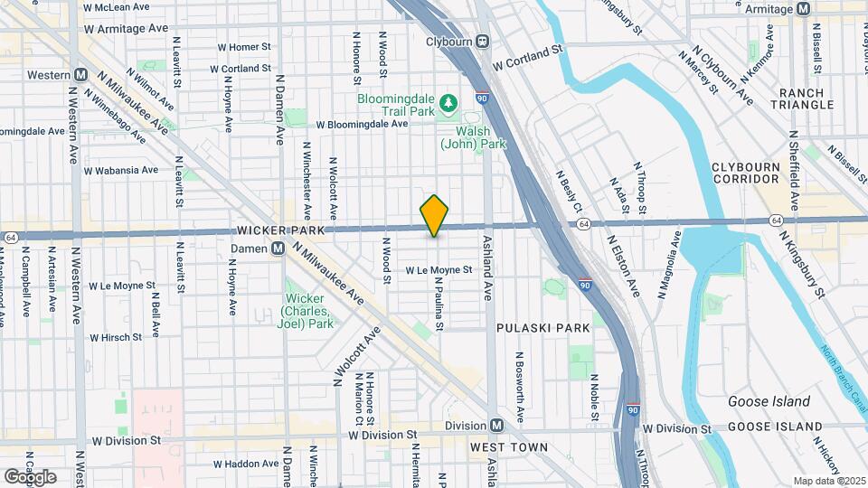 1528-1532 N Paulina St Map and Location Details