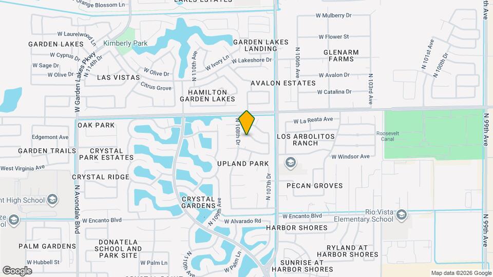 10791 W Roanoke Ave Mapa y Detalles de la Ubicación