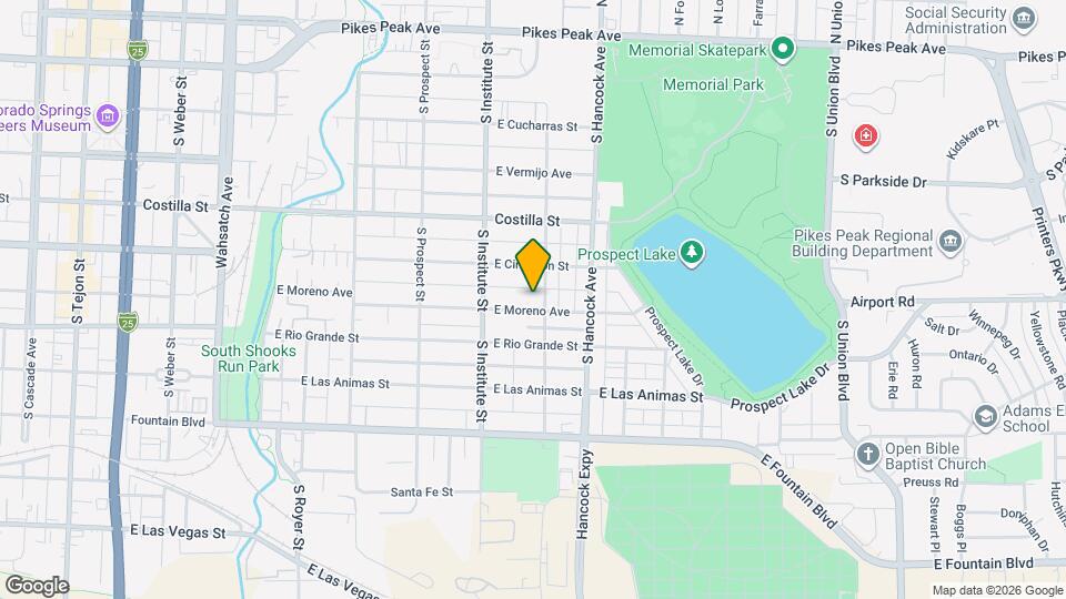 944 E Moreno Ave Map and Location Details