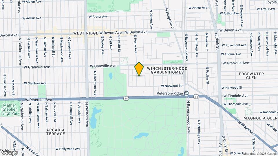 6129-6143 N Hoyne Ave Mapa y Detalles de la Ubicación