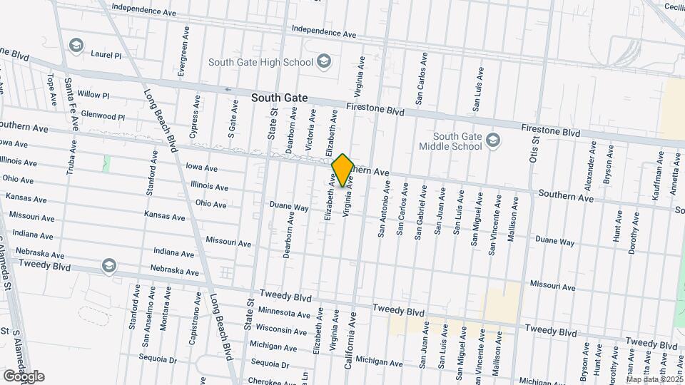 9317 Virginia Ave Map and Location Details