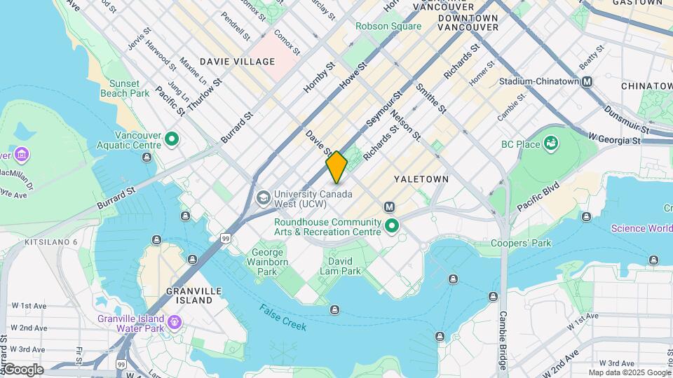 1258 Richards St Map and Location Details