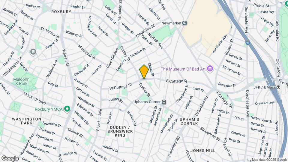 9 E Cottage St, Unit #1 Map and Location Details