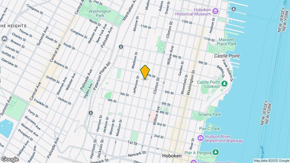 615 Adams St Map and Location Details