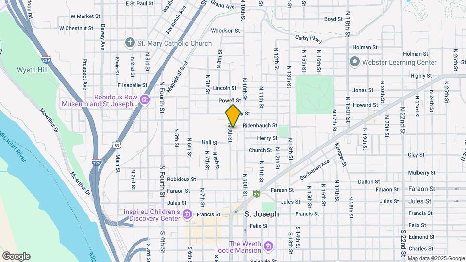 819 N 9th St Mapa y Detalles de la Ubicación