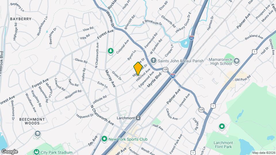 47 Hillcrest Ave Map and Location Details