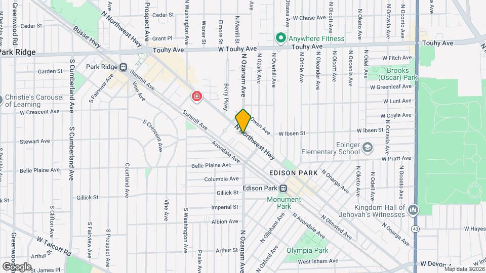 510 S NW Hwy, Unit 1 Map and Location Details