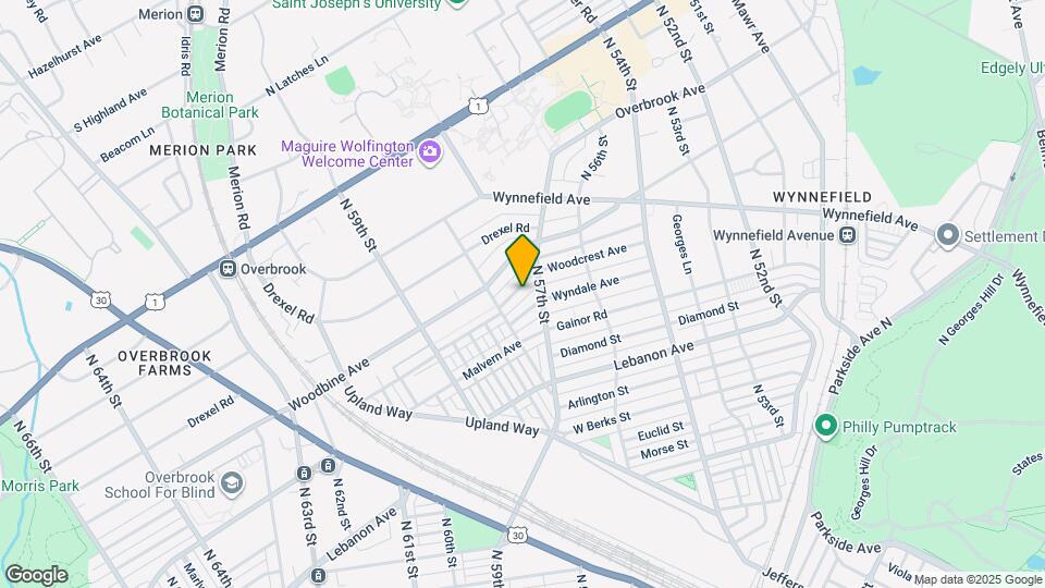 5726 Woodcrest Ave Map and Location Details