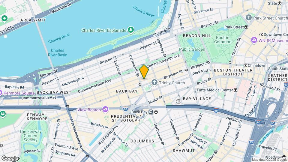 857 Boylston St, Unit 4 Map and Location Details