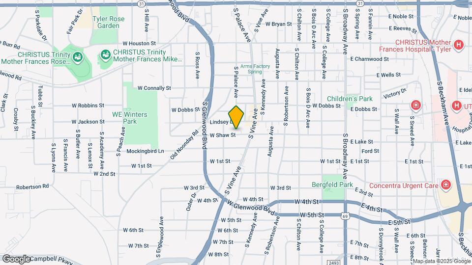 833 W Shaw St Map and Location Details