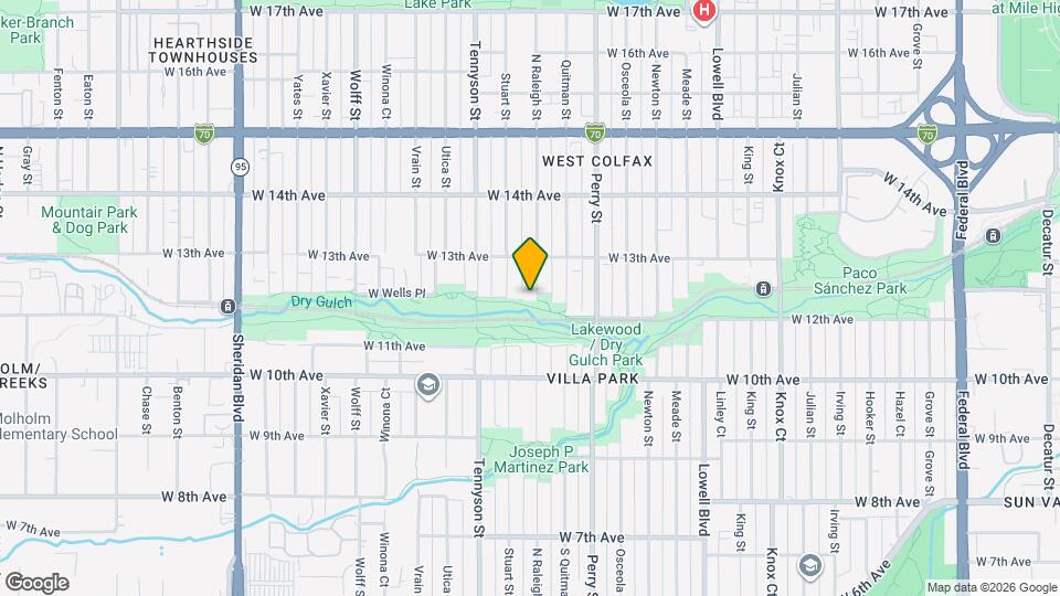 1227 Raleigh St Mapa y Detalles de la Ubicación