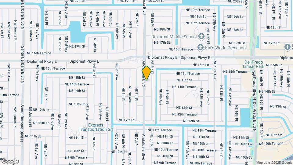 1423 Andalusia Blvd Map and Location Details
