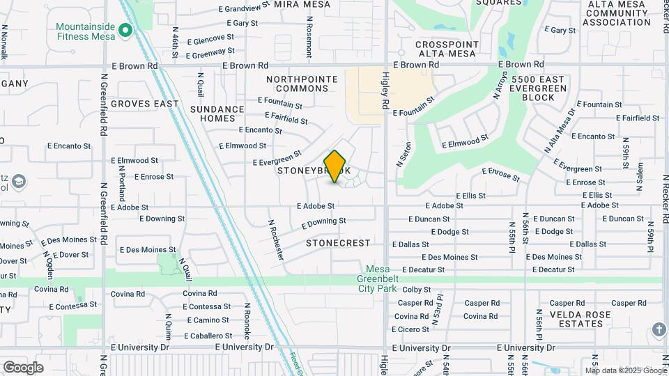 5135 E Evergreen St Map and Location Details