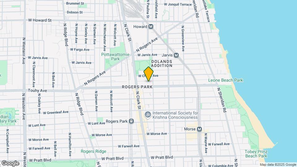 1714 W Touhy Ave, Unit D1N Map and Location Details