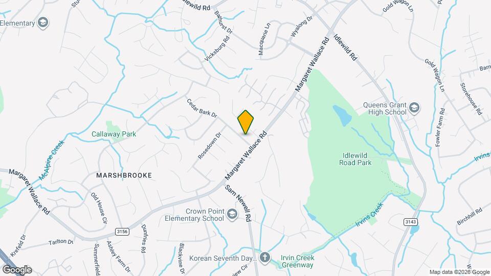 3612 Cedar Bark Dr Mapa y Detalles de la Ubicación