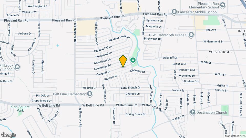 1122 Oakbluff Dr Mapa y Detalles de la Ubicación