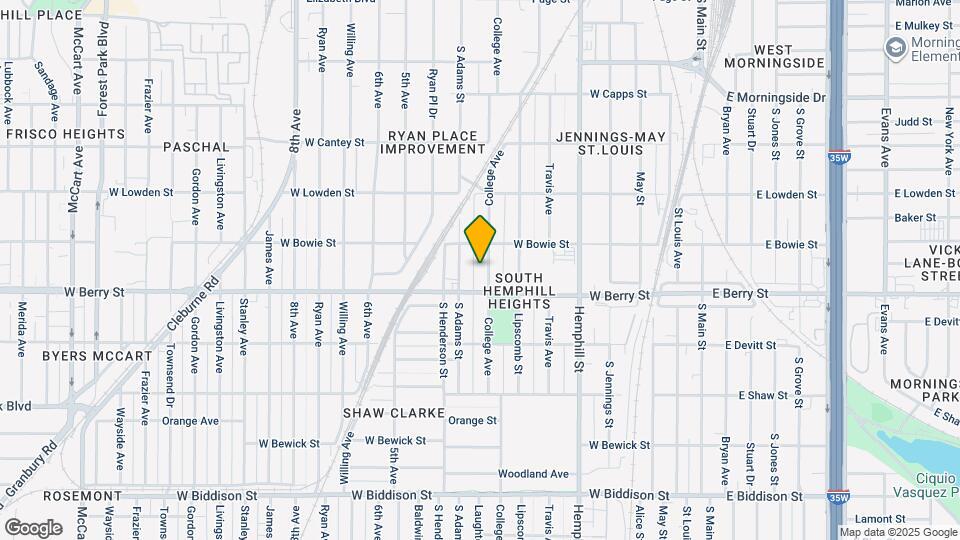 3024 College Ave Map and Location Details