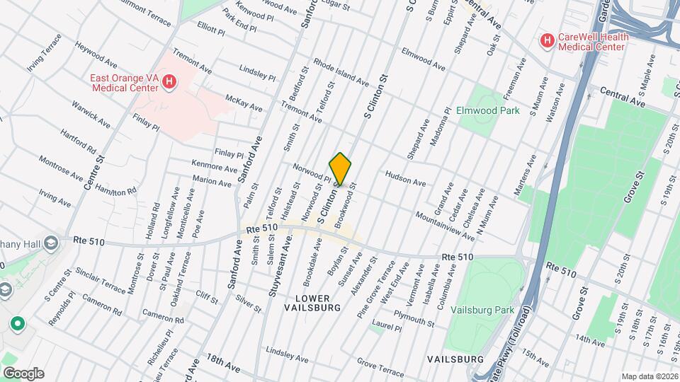 528 S Clinton St, Unit Clinton Street-2nd floor Map and Location Details