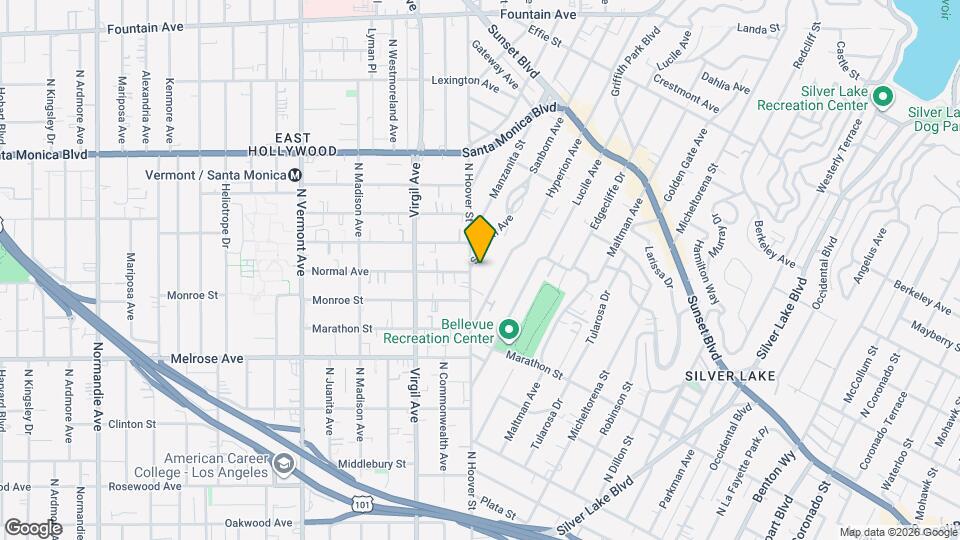 824 1/2 Sanborn Ave Map and Location Details