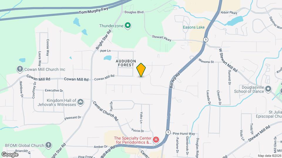 6075 Cowan Mill Rd Map and Location Details