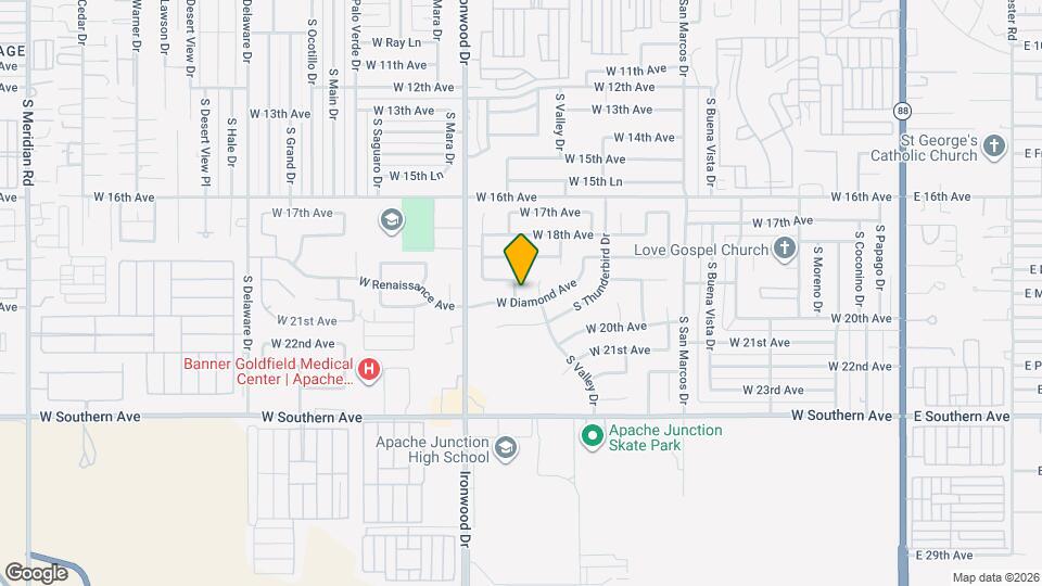 1949 S Silver Dr Map and Location Details