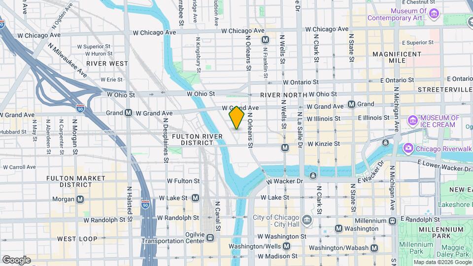 369 W Hubbard St Map and Location Details