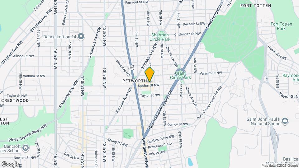 811 Upshur St NW Map and Location Details