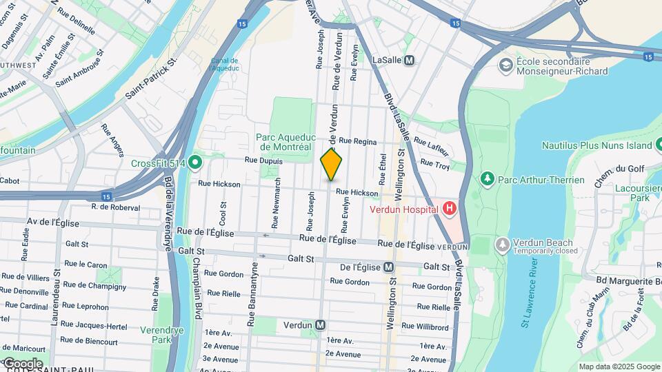 3886 De Verdun Rue Map and Location Details