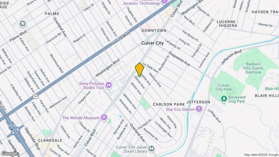 4130 Vinton Ave Map and Location Details