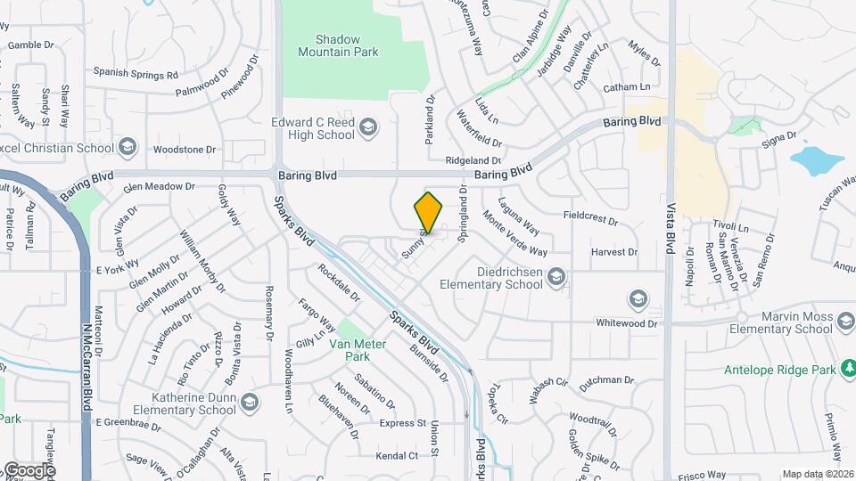 2604 Sunny Slope Dr Map and Location Details
