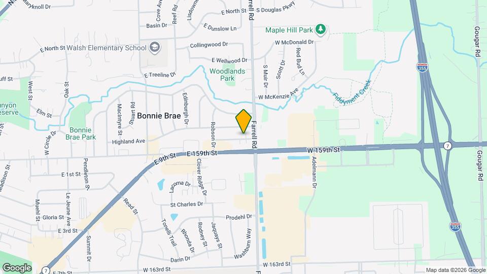 1319 Argo Ln, Unit 1 Map and Location Details