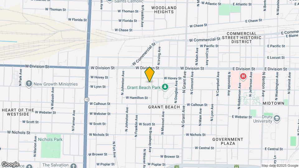 1417 N Broadway Ave Map and Location Details