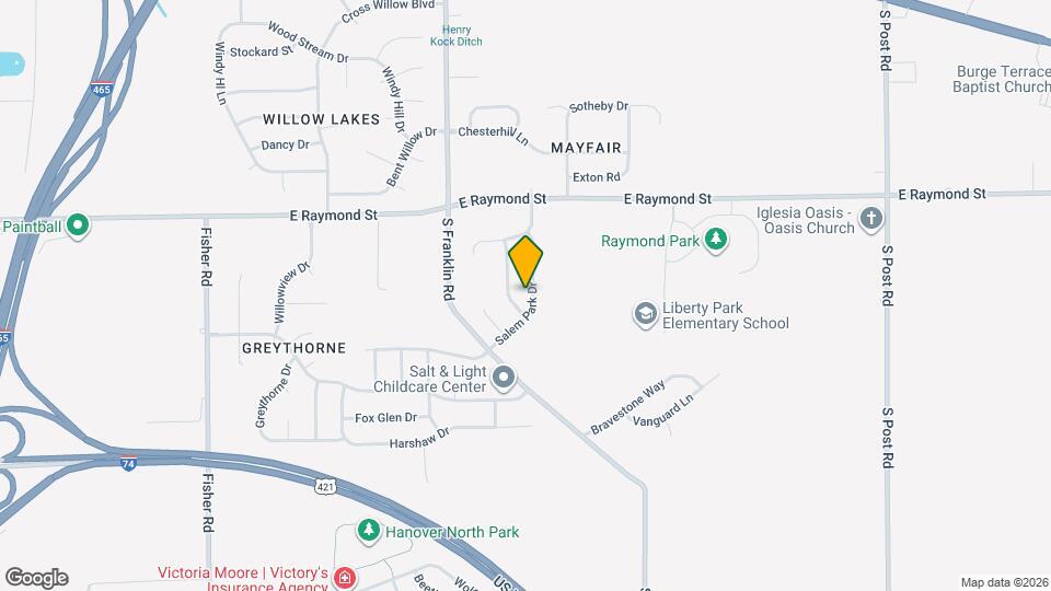 2328 Salem Park Dr Mapa y Detalles de la Ubicación