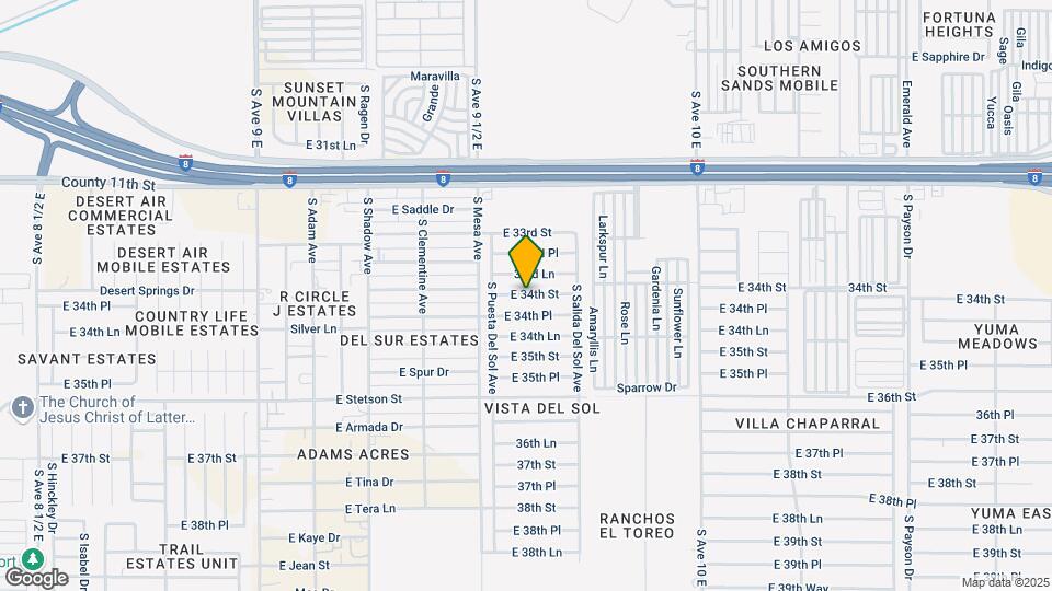 7938 E 34th St Map and Location Details