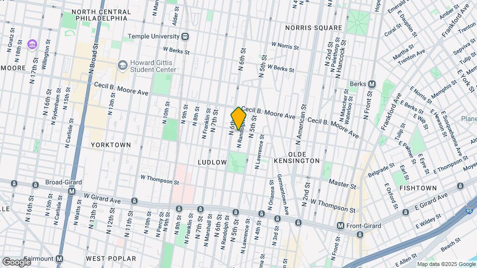 1558 N Randolph St Map and Location Details