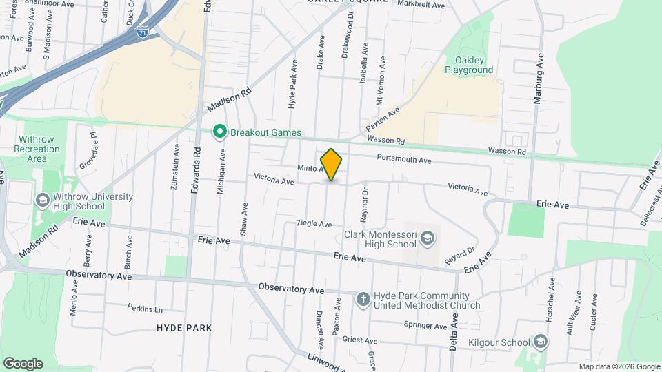 3590 Outlook Ave Mapa y Detalles de la Ubicación
