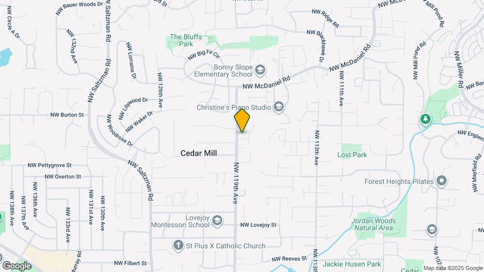 11877 NW Cedar Ct Map and Location Details