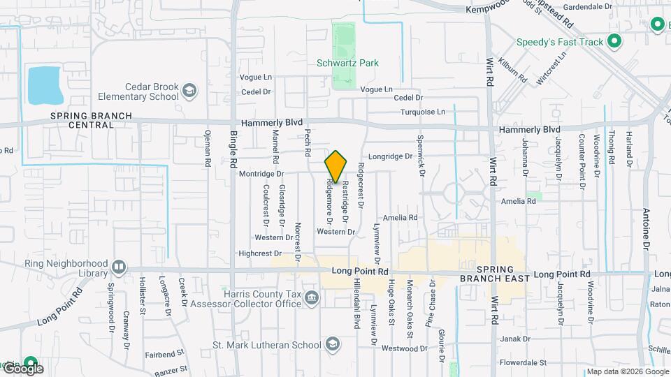 1950 Ridgemore Dr Map and Location Details