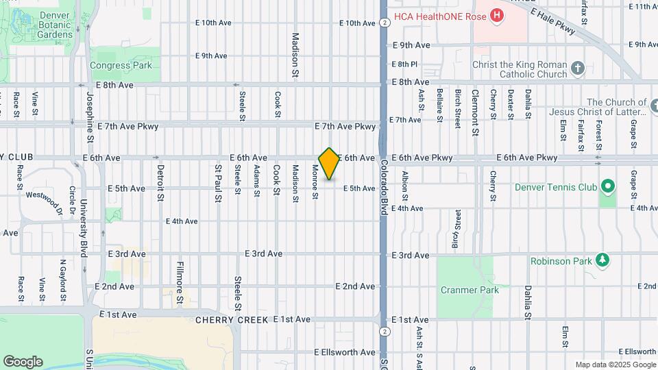 501 Garfield St Map and Location Details