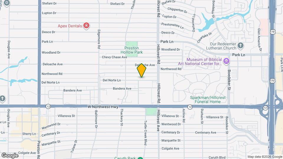 6725 Del Norte Ln Map and Location Details