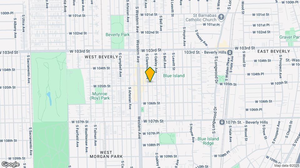10459 S Claremont Ave Map and Location Details
