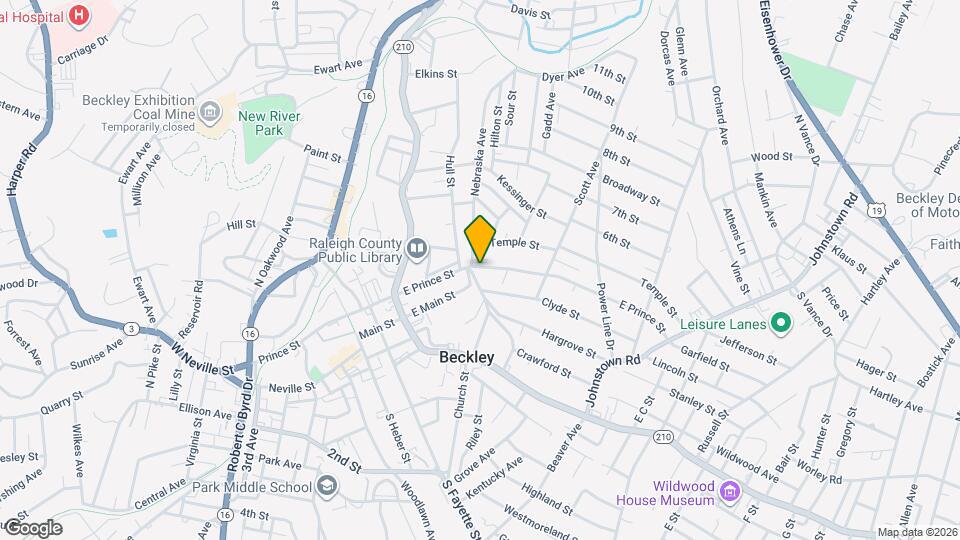 200 E Prince St Map and Location Details