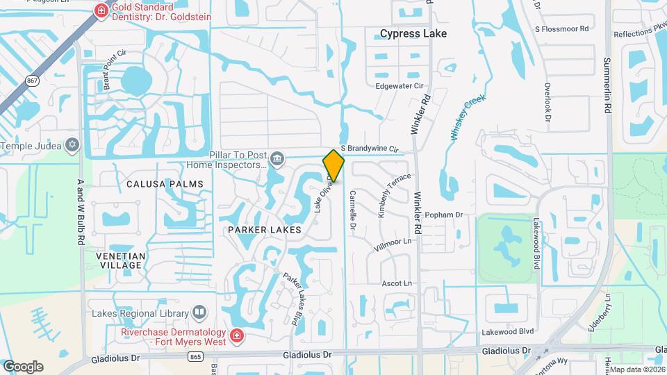 14710 Lake Olive Dr Map and Location Details