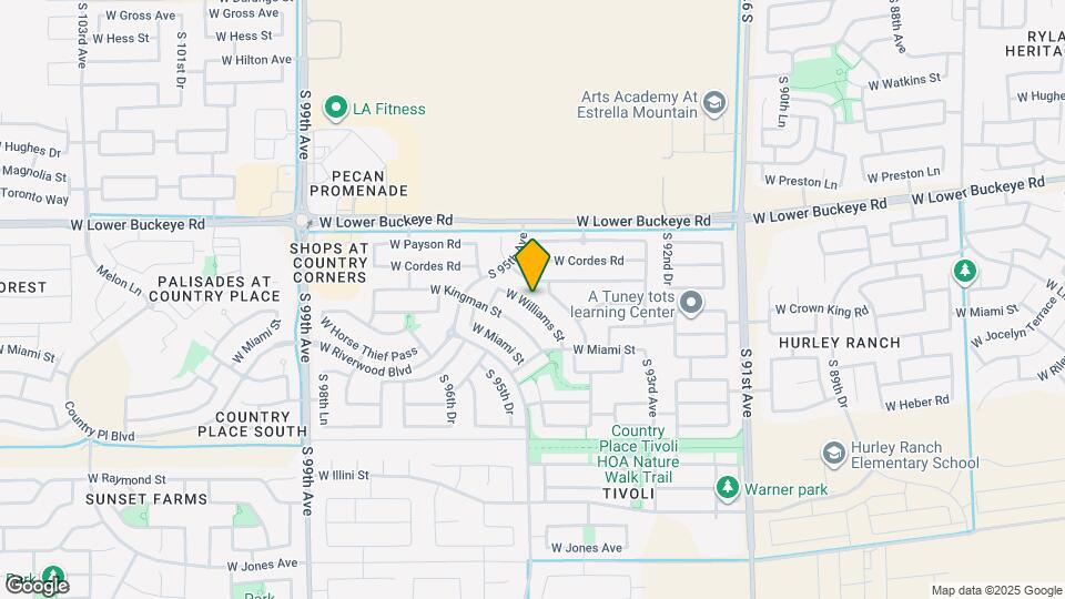 9550 W Williams St Mapa y Detalles de la Ubicación