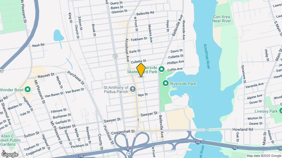 383 N Front St Mapa y Detalles de la Ubicación