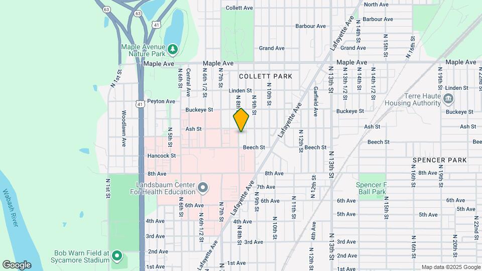 1731 N 8th St Map and Location Details